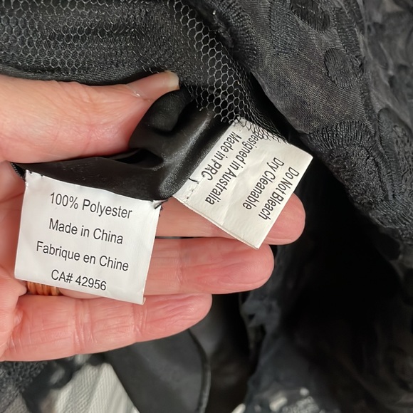 Gorgeous lace dress with full skirt and built in crinoline. - Picture 8 of 9